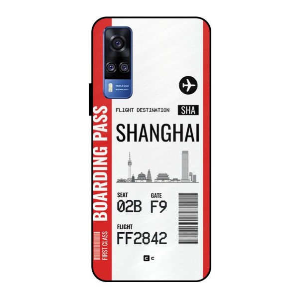 Shanghai Boarding Pass Metal Back Case for Vivo Y51