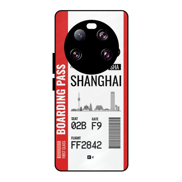 Shanghai Boarding Pass Metal Back Case for Xiaomi 13 Ultra