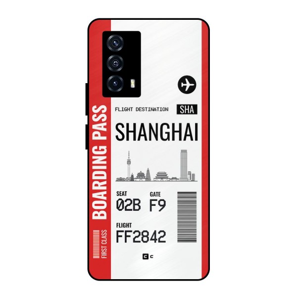 Shanghai Boarding Pass Metal Back Case for iQOO Z5