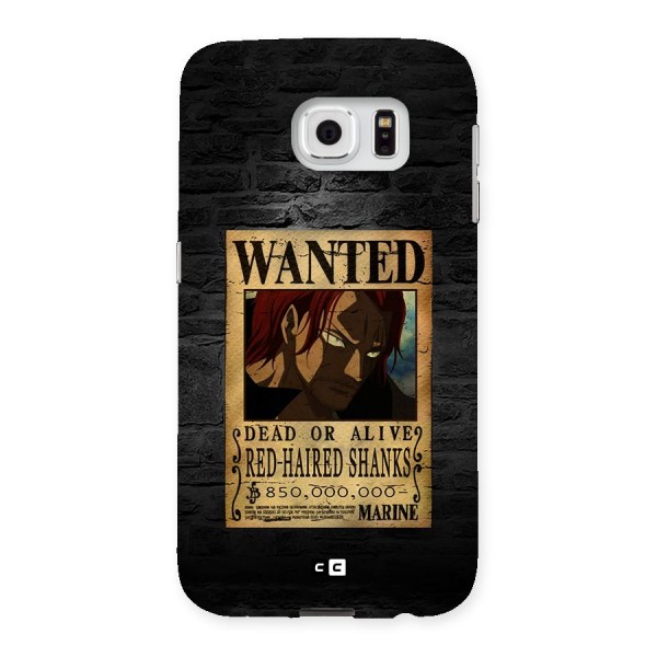 Shanks Wanted Back Case for Galaxy S6