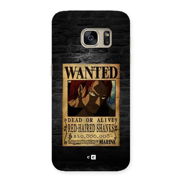 Shanks Wanted Back Case for Galaxy S7