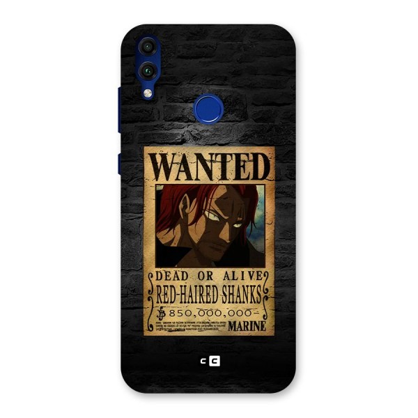 Shanks Wanted Back Case for Honor 8C