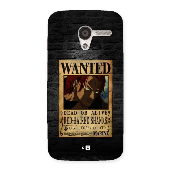 Shanks Wanted Back Case for Moto X