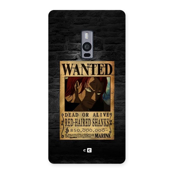 Shanks Wanted Back Case for OnePlus 2