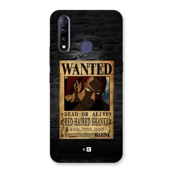 Shanks Wanted Back Case for Vivo Z1 Pro