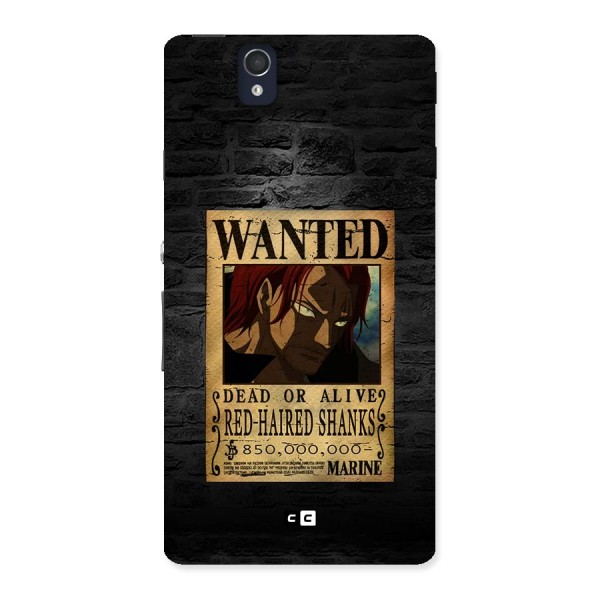 Shanks Wanted Back Case for Xperia Z