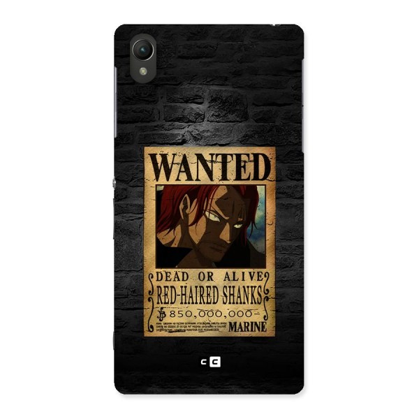 Shanks Wanted Back Case for Xperia Z2