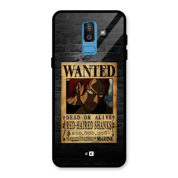 Shanks Wanted Glass Back Case for Galaxy J8