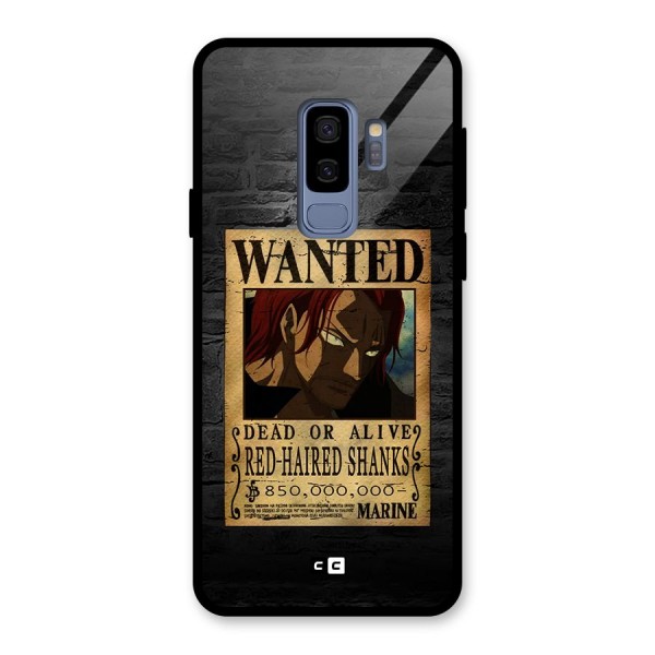 Shanks Wanted Glass Back Case for Galaxy S9 Plus