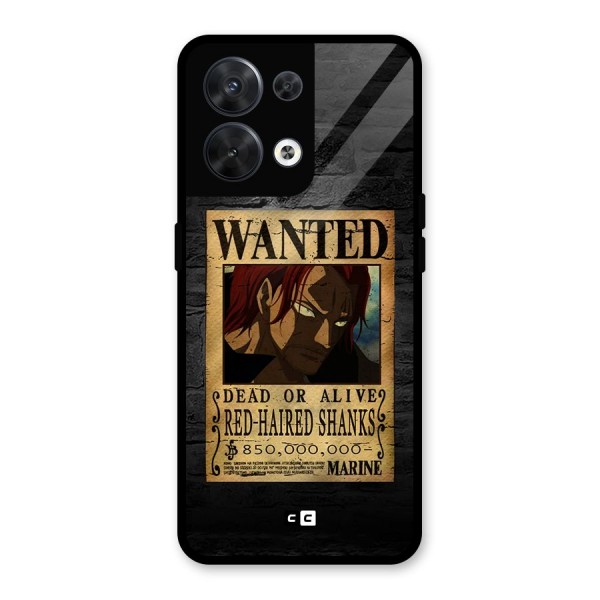 Shanks Wanted Glass Back Case for Oppo Reno8 5G