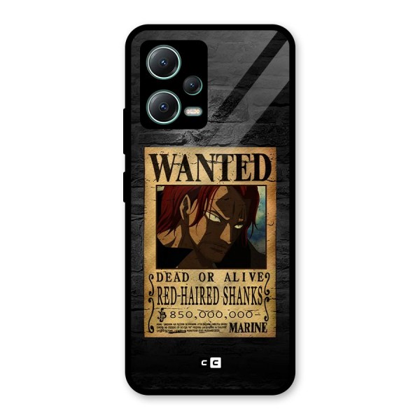 Shanks Wanted Glass Back Case for Poco X5