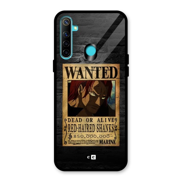 Shanks Wanted Glass Back Case for Realme 5