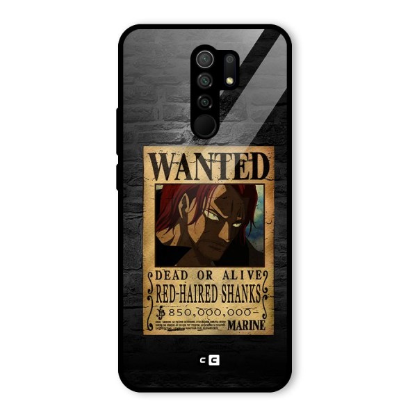 Shanks Wanted Glass Back Case for Redmi 9 Prime