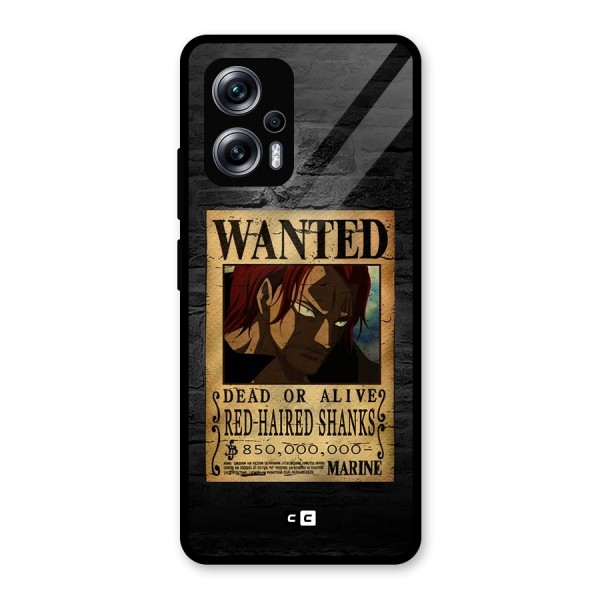 Shanks Wanted Glass Back Case for Redmi K50i