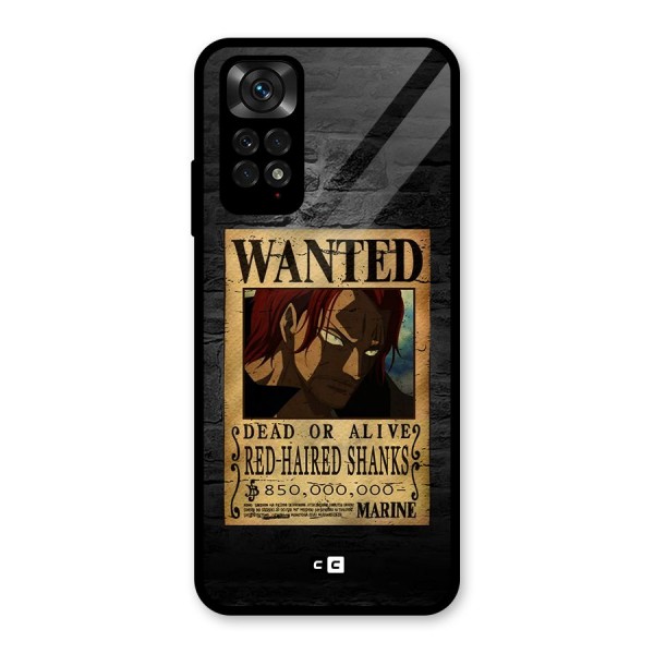 Shanks Wanted Glass Back Case for Redmi Note 11S