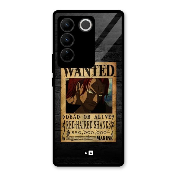 Shanks Wanted Glass Back Case for Vivo V27