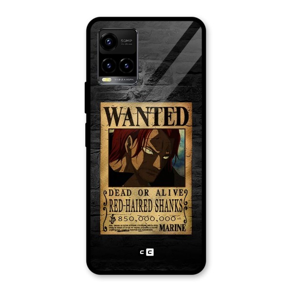 Shanks Wanted Glass Back Case for Vivo Y21 2021