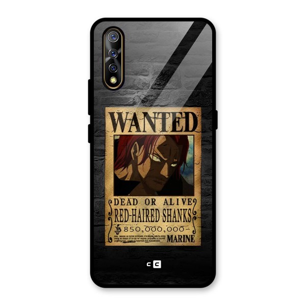 Shanks Wanted Glass Back Case for Vivo Z1x