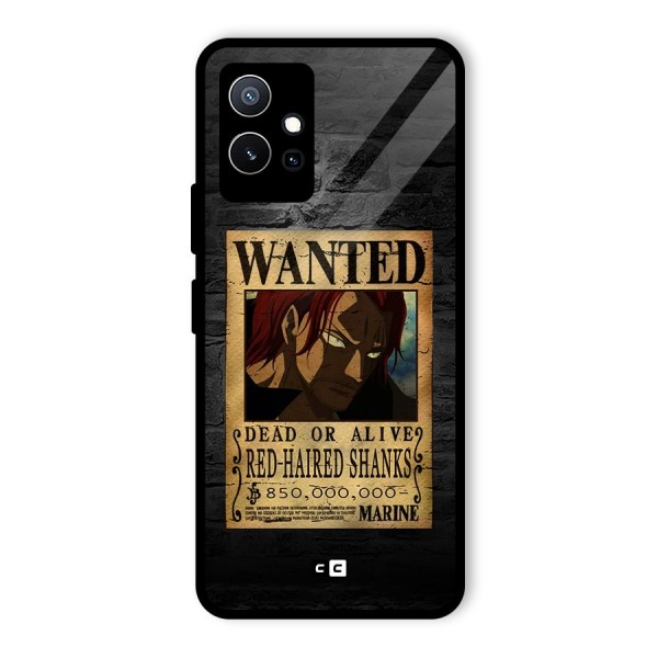 Shanks Wanted Glass Back Case for Vivo iQOO Z6