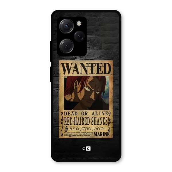 Shanks Wanted Metal Back Case for Poco X5 Pro