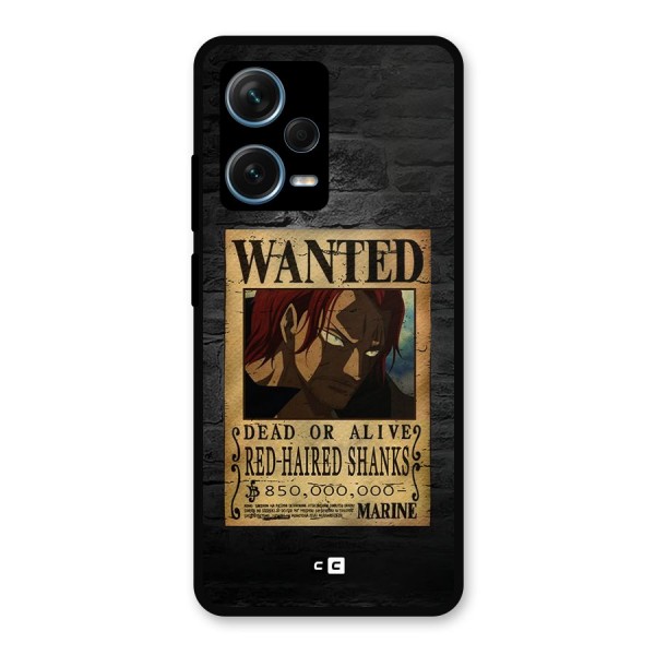 Shanks Wanted Metal Back Case for Redmi Note 12 Pro Plus 5G