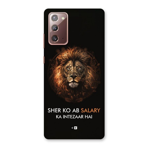 Sher On Salary Back Case for Galaxy Note 20