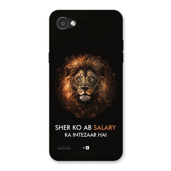 Sher On Salary Back Case for LG Q6