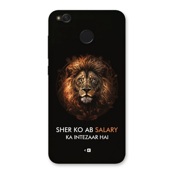 Sher On Salary Back Case for Redmi 4