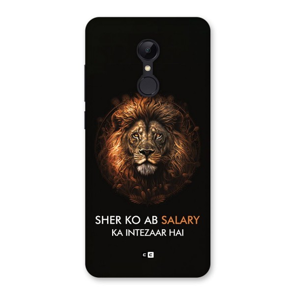 Sher On Salary Back Case for Redmi 5