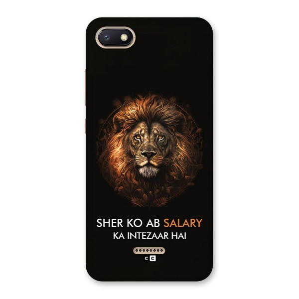 Sher On Salary Back Case for Redmi 6A