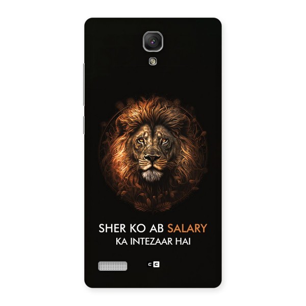 Sher On Salary Back Case for Redmi Note