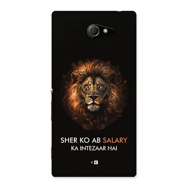 Sher On Salary Back Case for Xperia M2