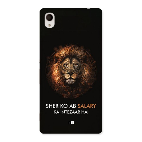 Sher On Salary Back Case for Xperia M4 Aqua