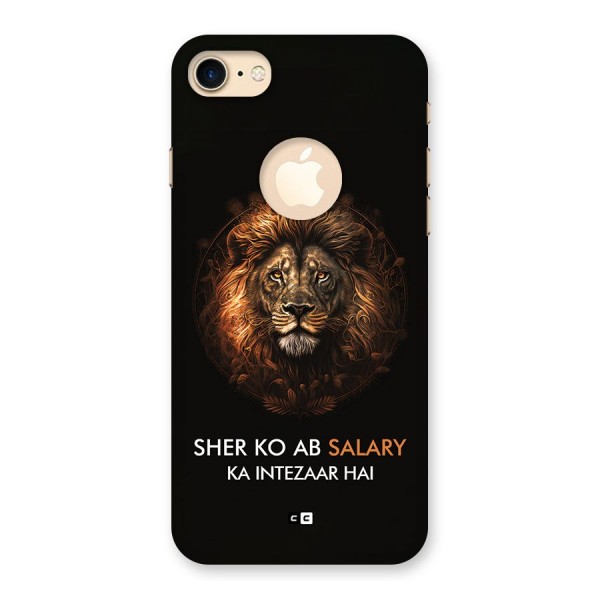 Sher On Salary Back Case for iPhone 8 Logo Cut