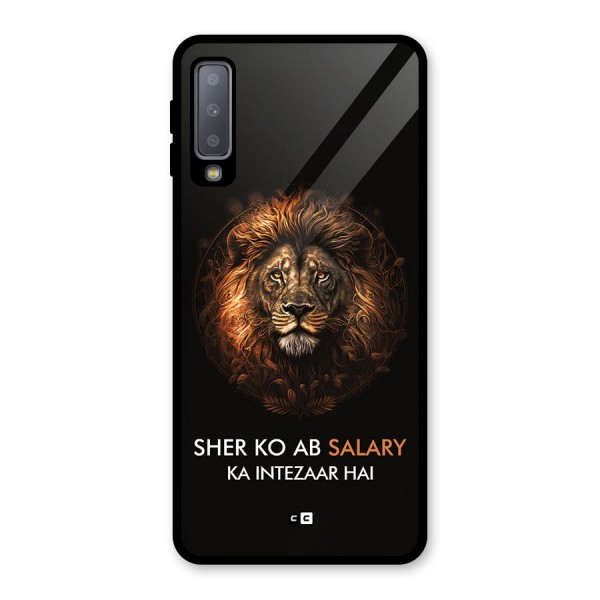 Sher On Salary Glass Back Case for Galaxy A7 (2018)