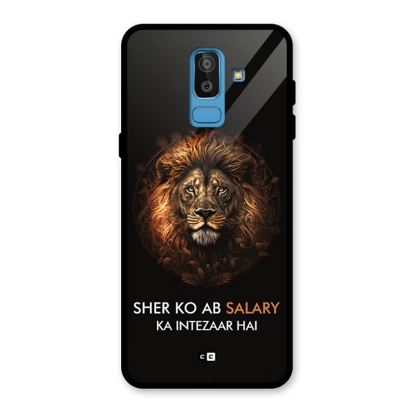 Sher On Salary Glass Back Case for Galaxy J8