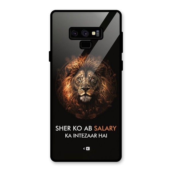 Sher On Salary Glass Back Case for Galaxy Note 9