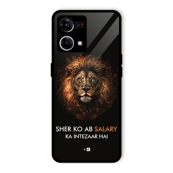 Sher On Salary Glass Back Case for Oppo F21 Pro 4G