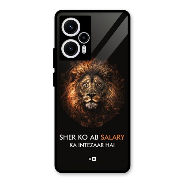 Sher On Salary Glass Back Case for Poco F5