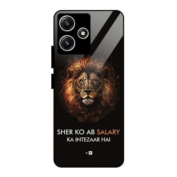 Sher On Salary Glass Back Case for Poco M6 Pro