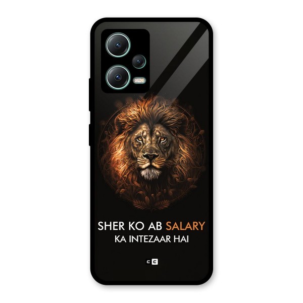 Sher On Salary Glass Back Case for Poco X5