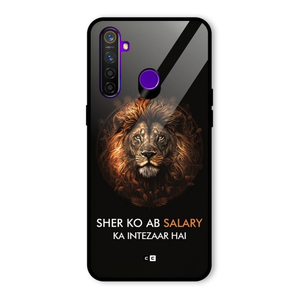 Sher On Salary Glass Back Case for Realme 5 Pro