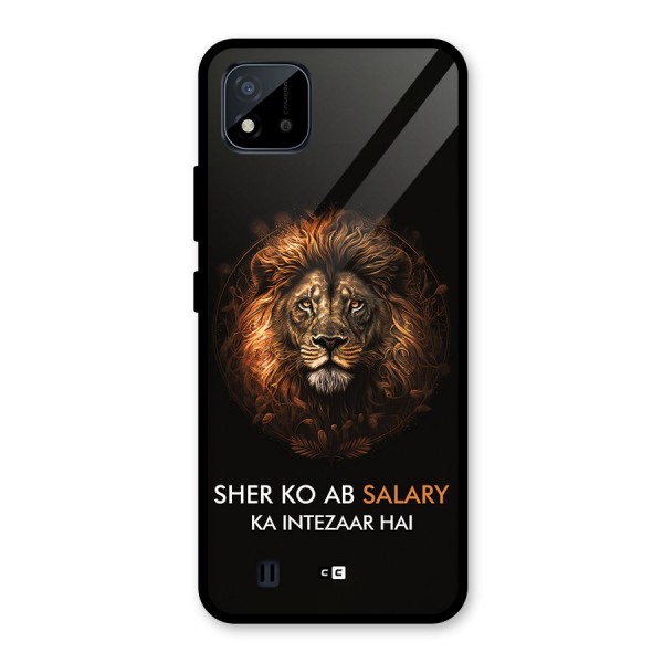 Sher On Salary Glass Back Case for Realme C11 2021