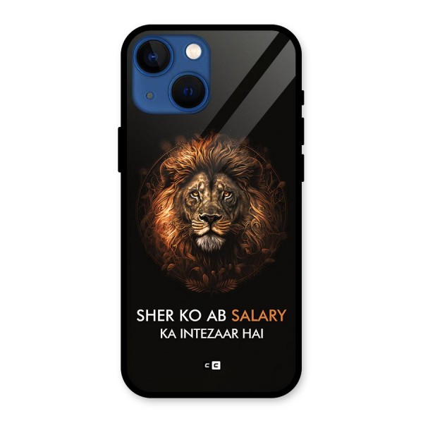 Sher On Salary Glass Back Case for iPhone 13 Mini