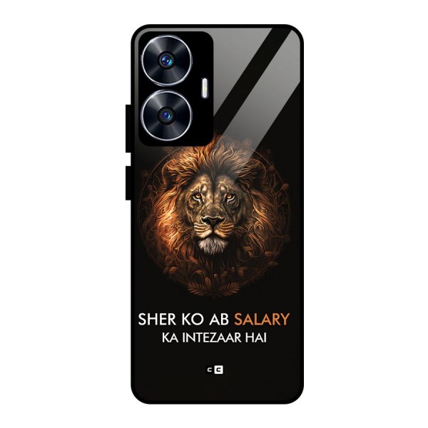 Sher On Salary Glass Back Case for realme C55