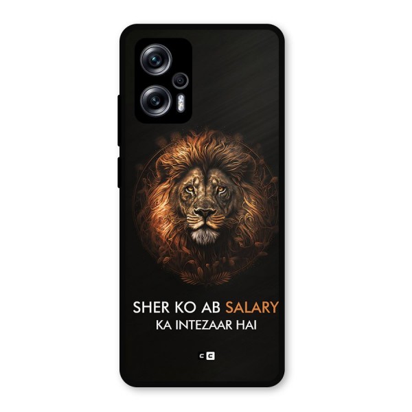 Sher On Salary Metal Back Case for Redmi K50i