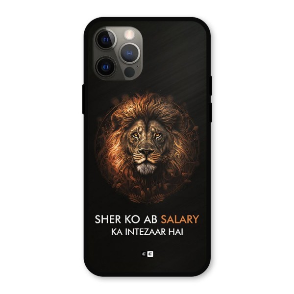 Sher On Salary Metal Back Case for iPhone 12 Pro