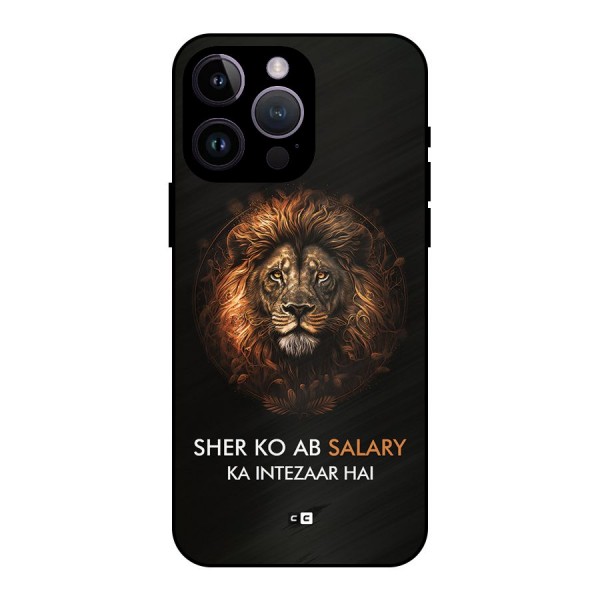 Sher On Salary Metal Back Case for iPhone 14 Pro Max