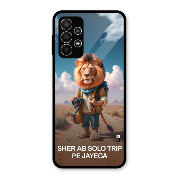 Sher Solo Trip Glass Back Case for Galaxy A23