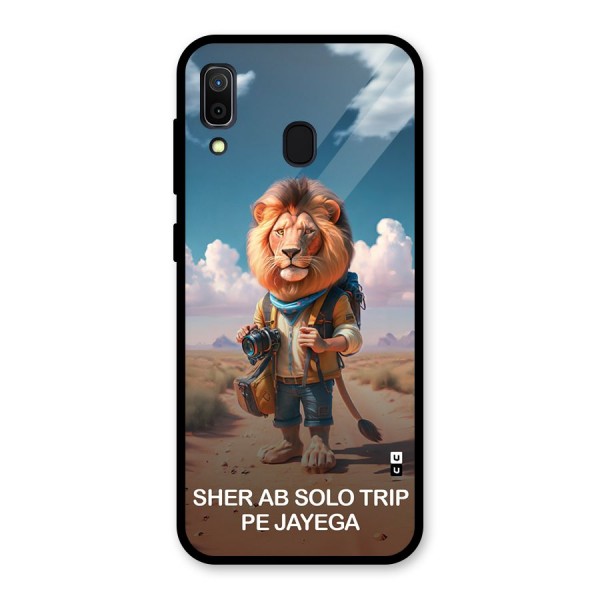 Sher Solo Trip Glass Back Case for Galaxy A30